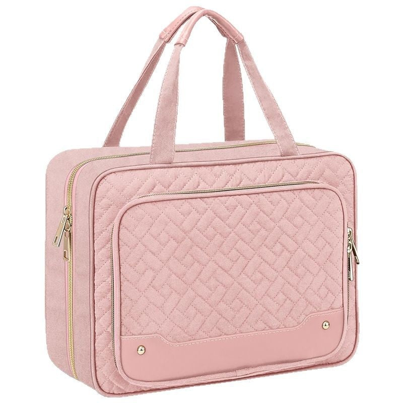 Trousse de toilette de voyage avec crochet et compartiment à bijoux